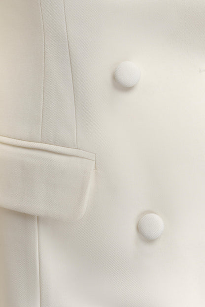 Mini-robe blazer Beatrice - Ivoire