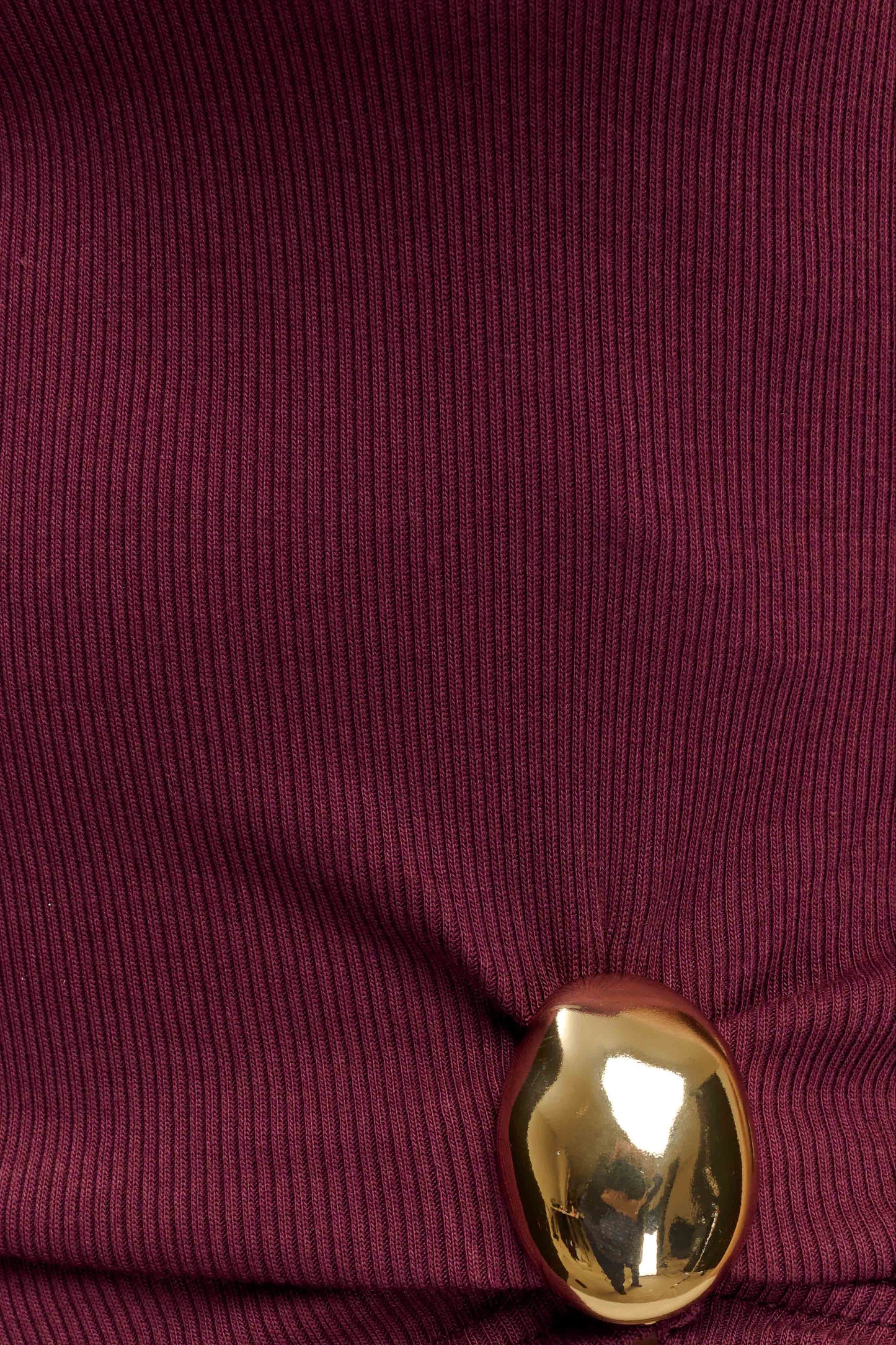 Top sans manches côtelé Lola avec accessoires - Bourgogne