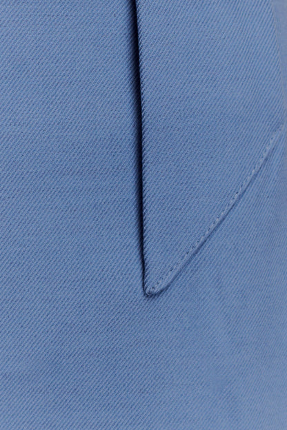 Jupe mini Gina en tailleur - Bleu océan