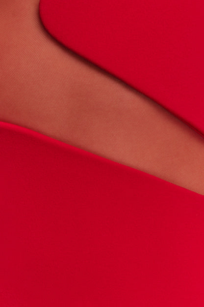 Robe Maxi sans bretelles Lianne - Rouge