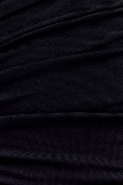 Top en modal à une épaule Anna - Noir
