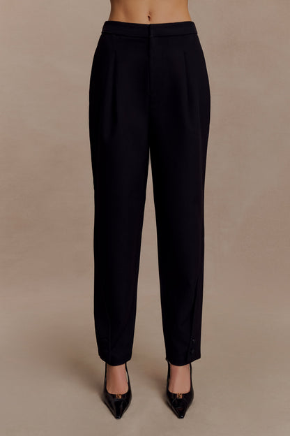 Pantalon tailleur à jambes évasées Olie - Noir