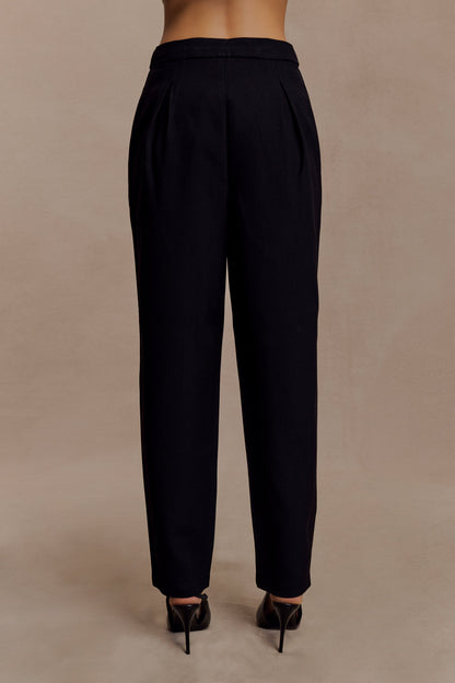 Pantalon tailleur à jambes évasées Olie - Noir