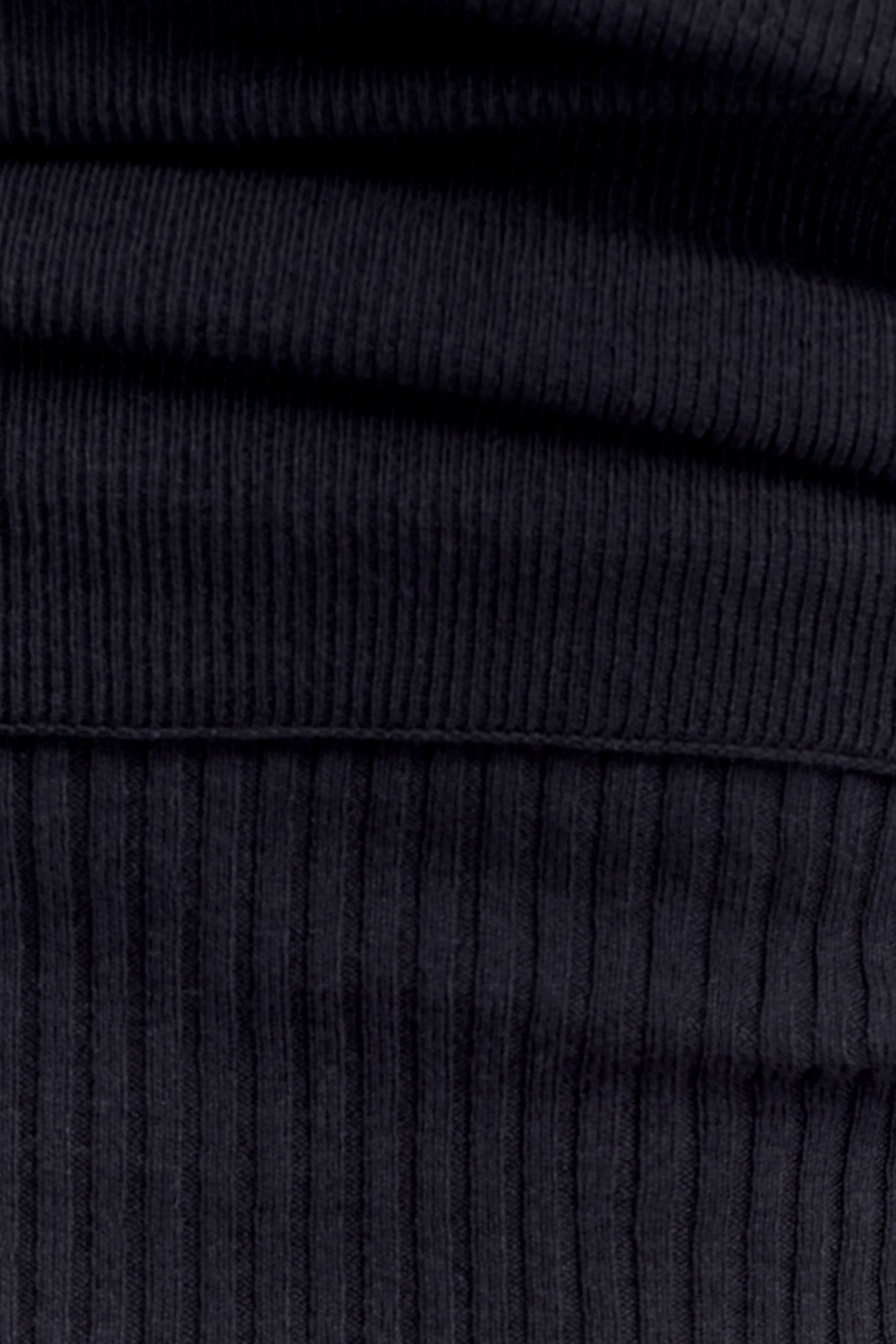 Top en tricot asymétrique en mélange de cachemire Sierra - Noir