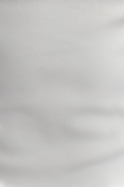 Top en crêpe de scuba Kyra à dos ouvert - Blanc