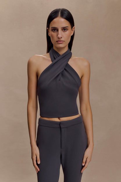 Marion - Haut croisé - Gris anthracite