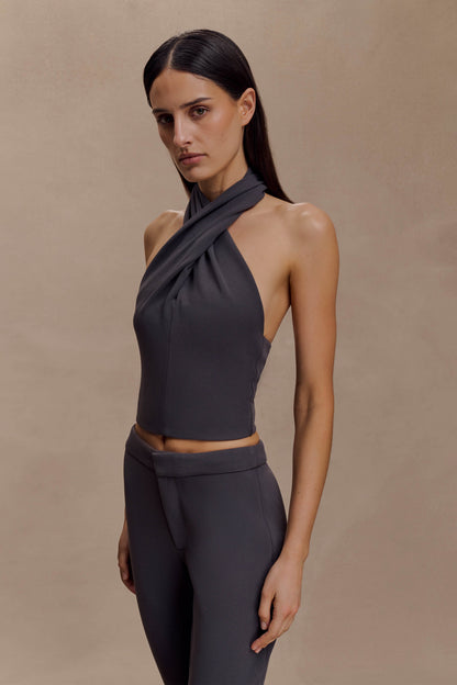 Marion - Haut croisé - Gris anthracite