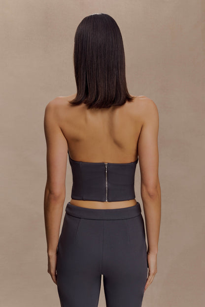 Marion - Haut croisé - Gris anthracite