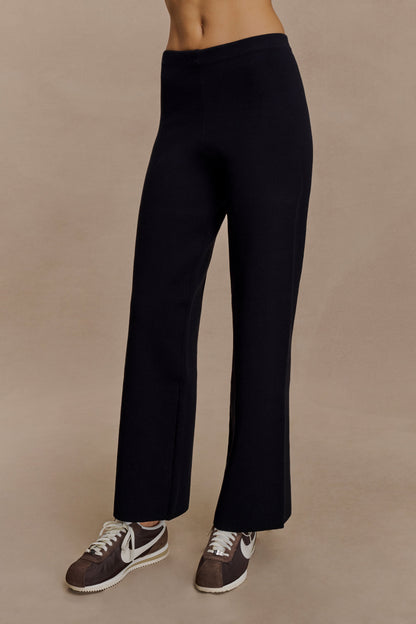 Pantalon en tricot droit Kerrymae - Noir
