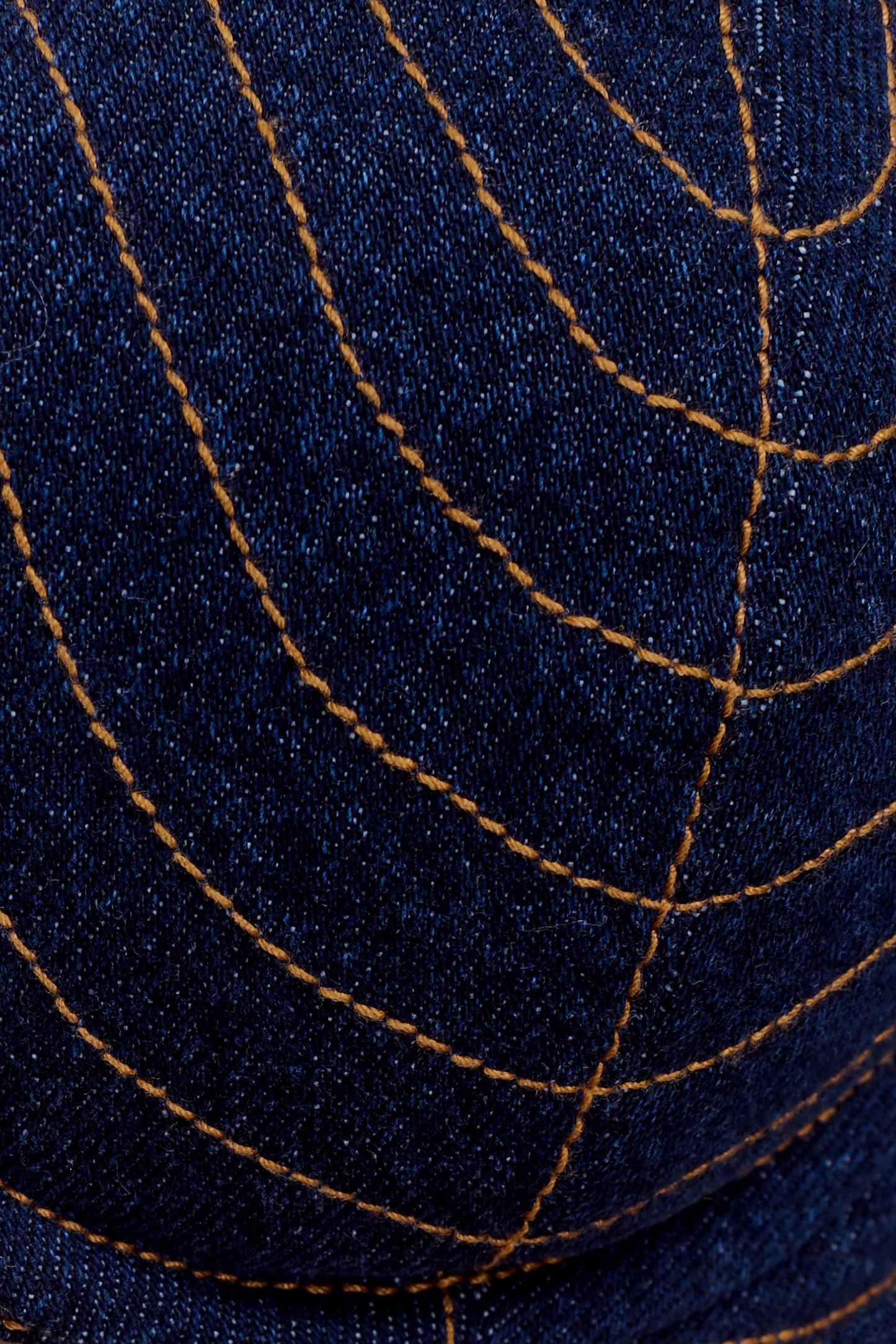 Bralette courte en jean Belle - Bleu indigo