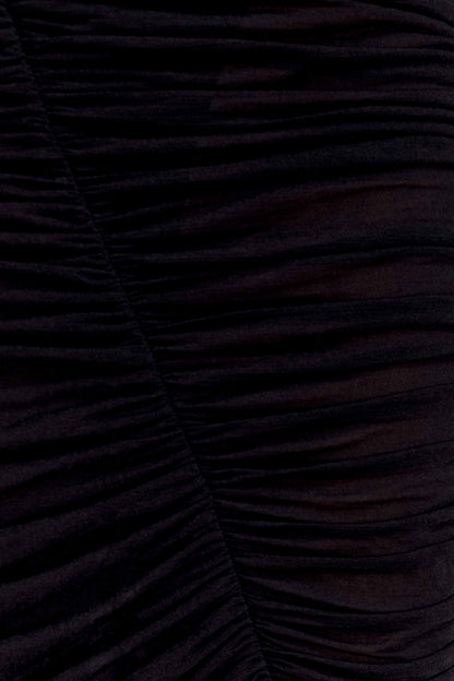 Jupe Maxi en Maille Plissée Matilda - Noire