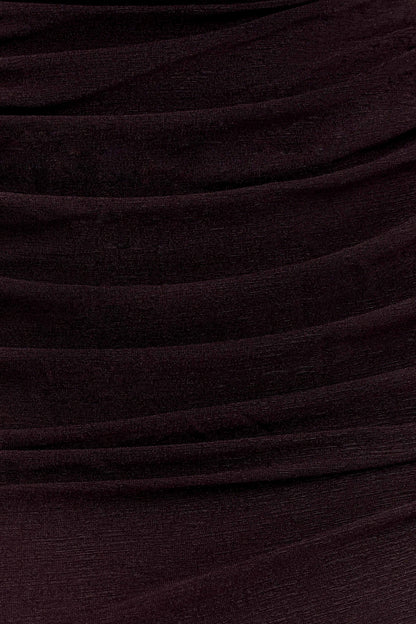 Body en maille plissée Matilda - Chocolat