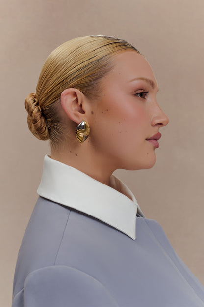 Boucles d'oreilles ovales en métal mixte Felicity - Or