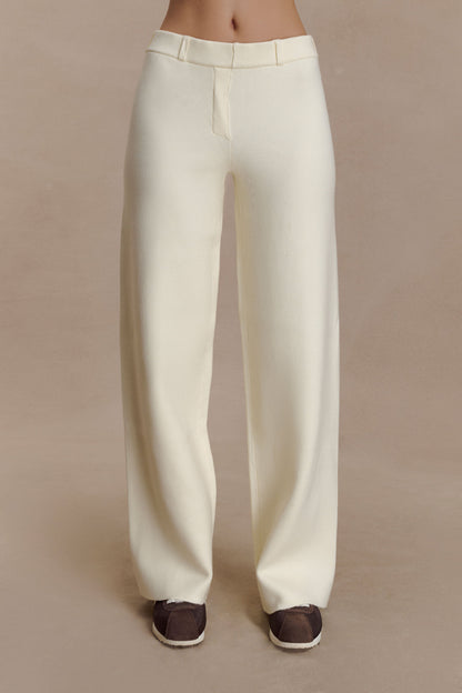 Pantalon Lauren en Tricot - Ivoire