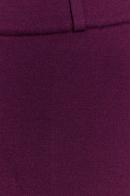 Pantalon en Tricot Lauren - Prune
