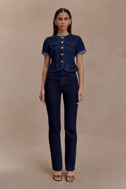 Jeans skinny en jean Janessa - Bleu indigo