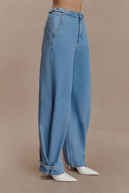 Flossie Multi Way Denim Jeans - Classic Blue