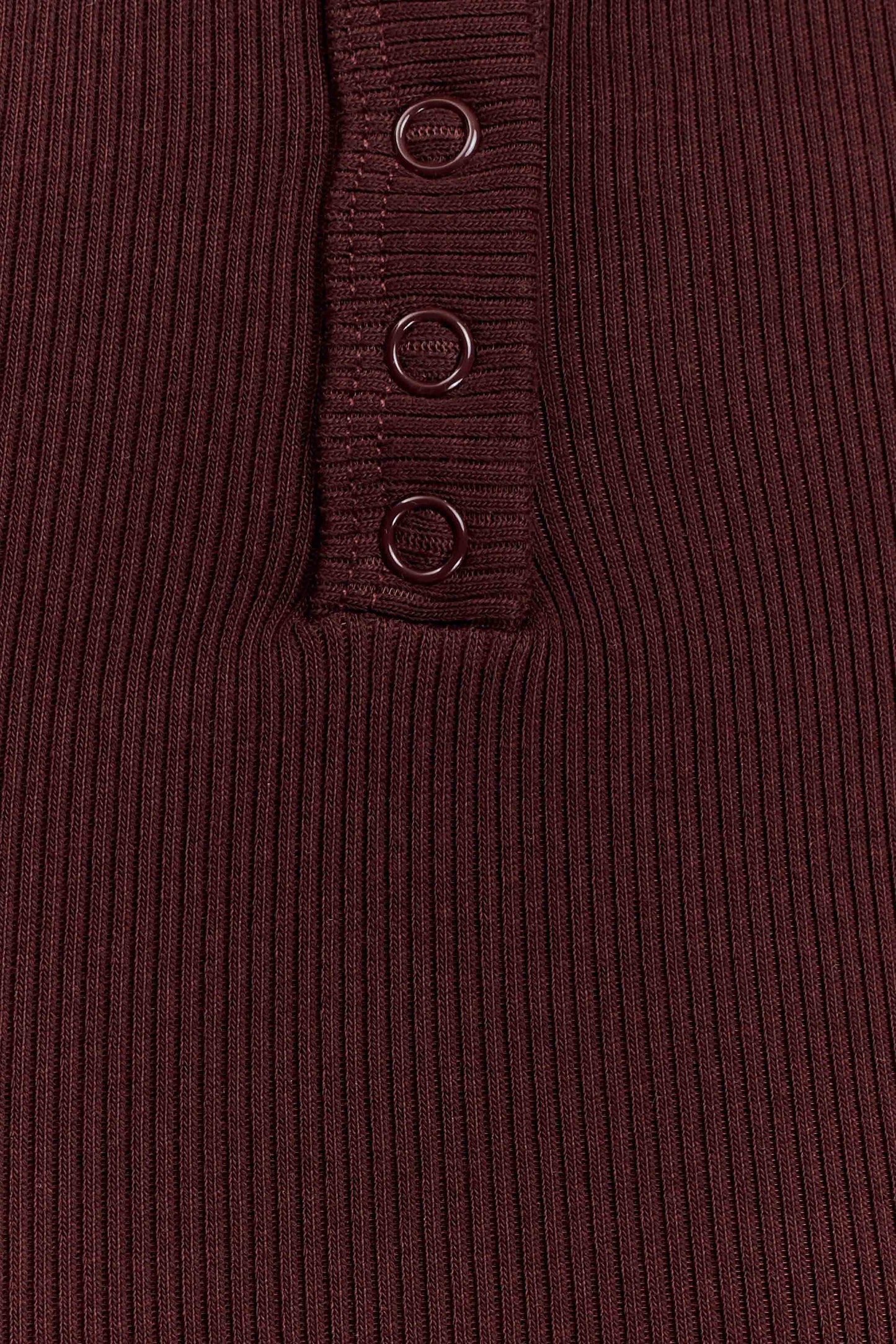 Top Maelle à manches longues et épaules dénudées - Chocolat foncé