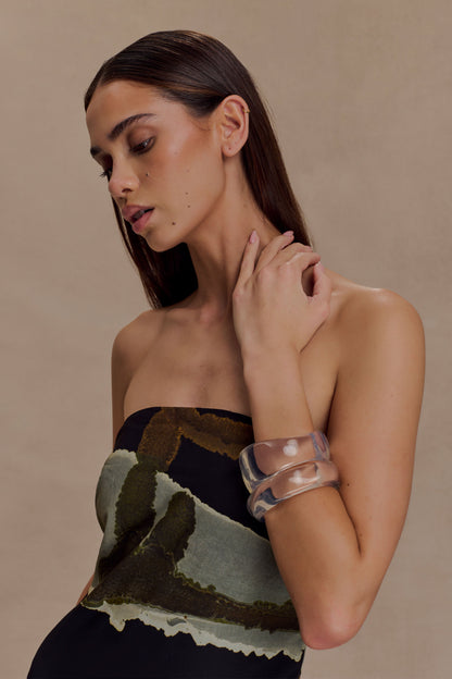 Ensemble de bracelets en résine Marah - Transparent