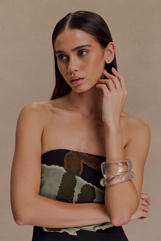 Ensemble de bracelets en résine Marah - Transparent