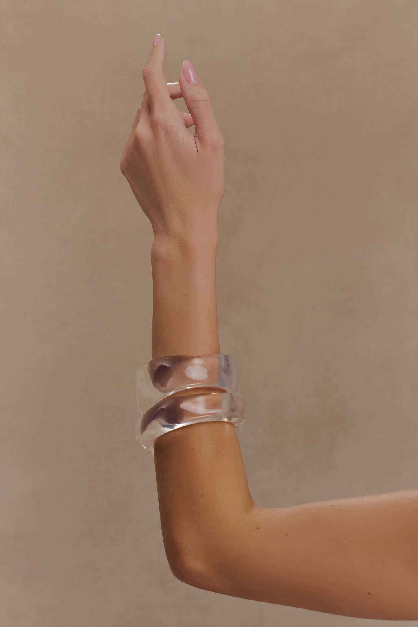 Ensemble de bracelets en résine Marah - Transparent