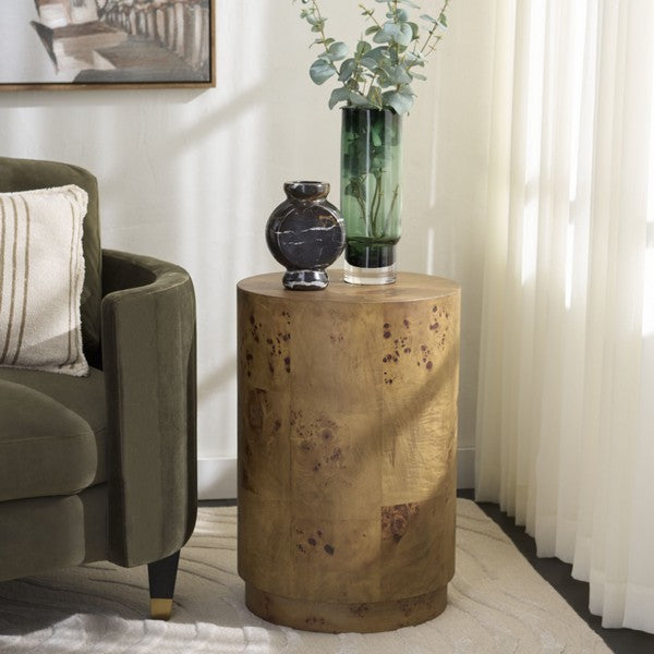 Table d'appoint en bois Siya marron