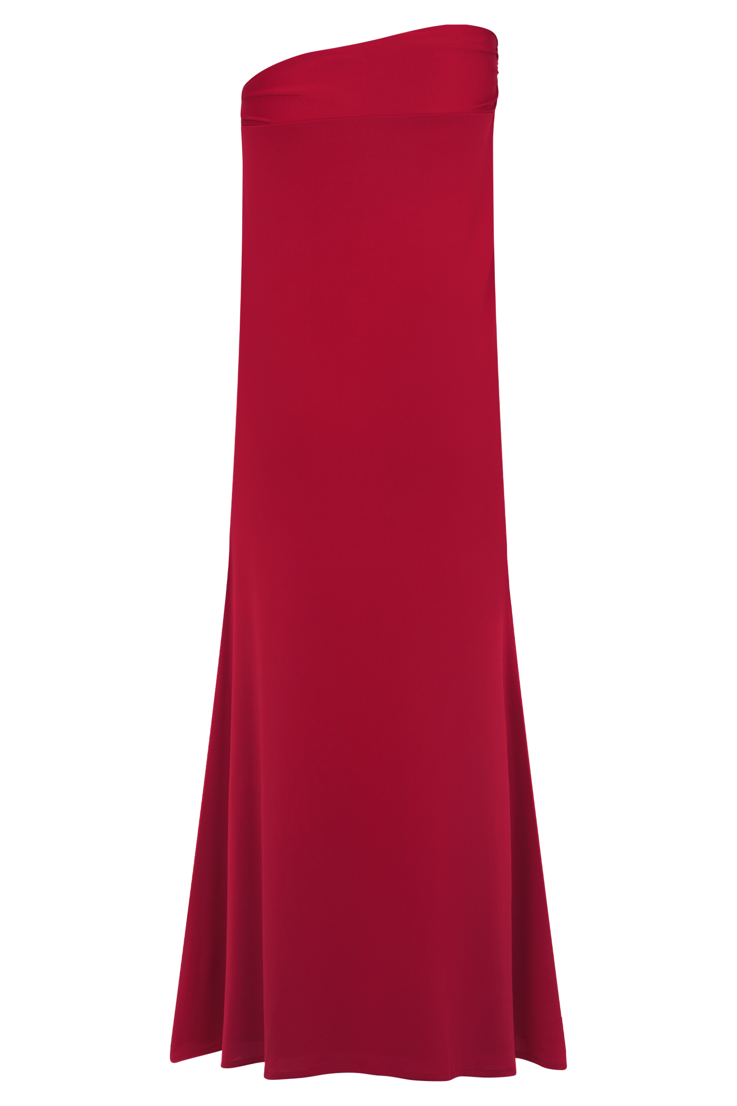 Jupe Maxi Asymétrique Ainsley avec Frotterie Florale - Rose Fushia