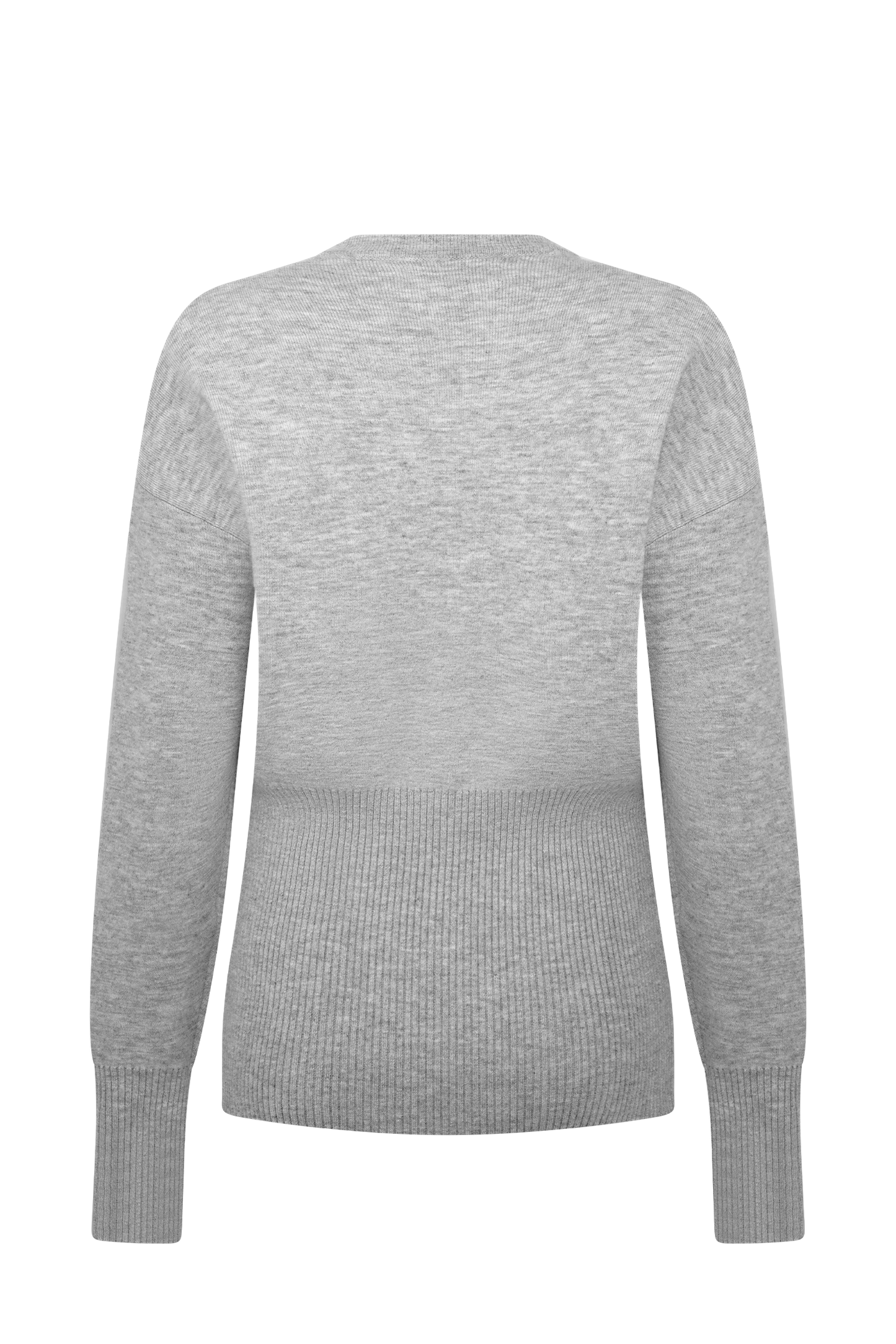 Cardigan oversize boutonné Alexia - Gris chiné