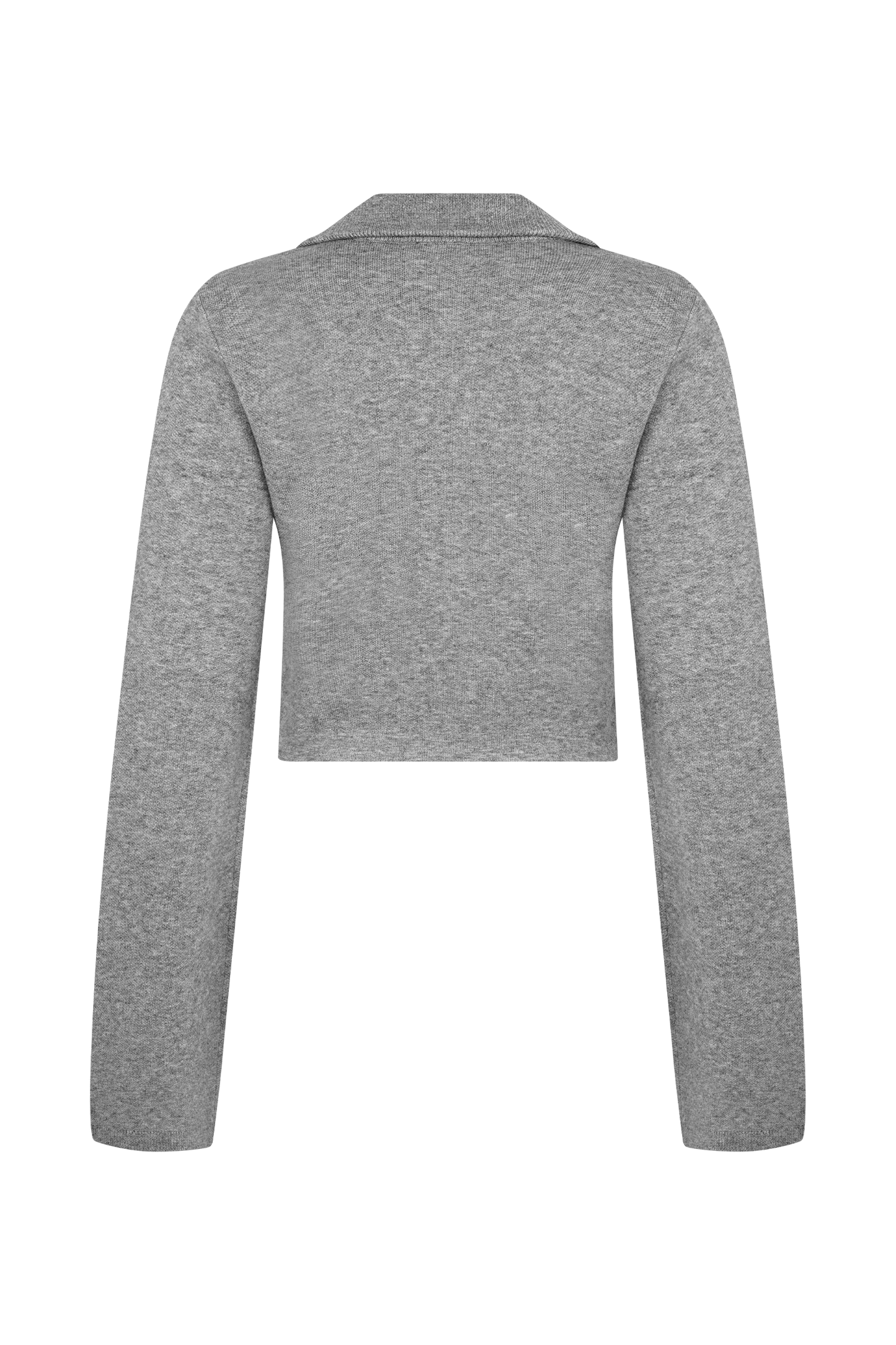 Gilet en tricot à ourlet incurvé Annabelle - Gris anthracite