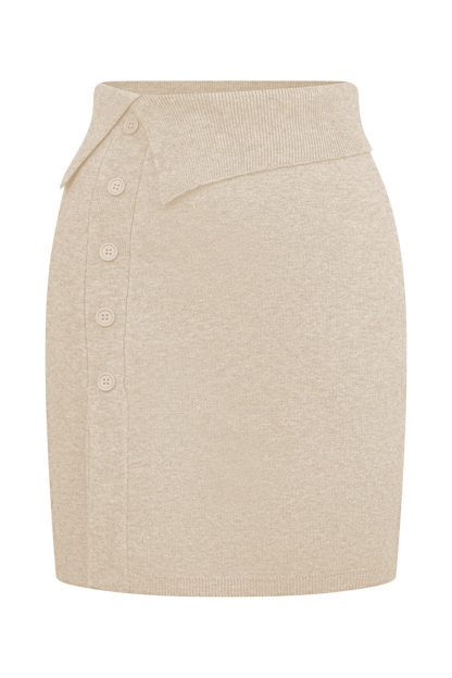 Mini-jupe en tricot Annabelle - Crème