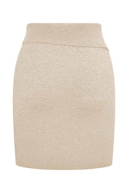 Mini-jupe en tricot Annabelle - Crème