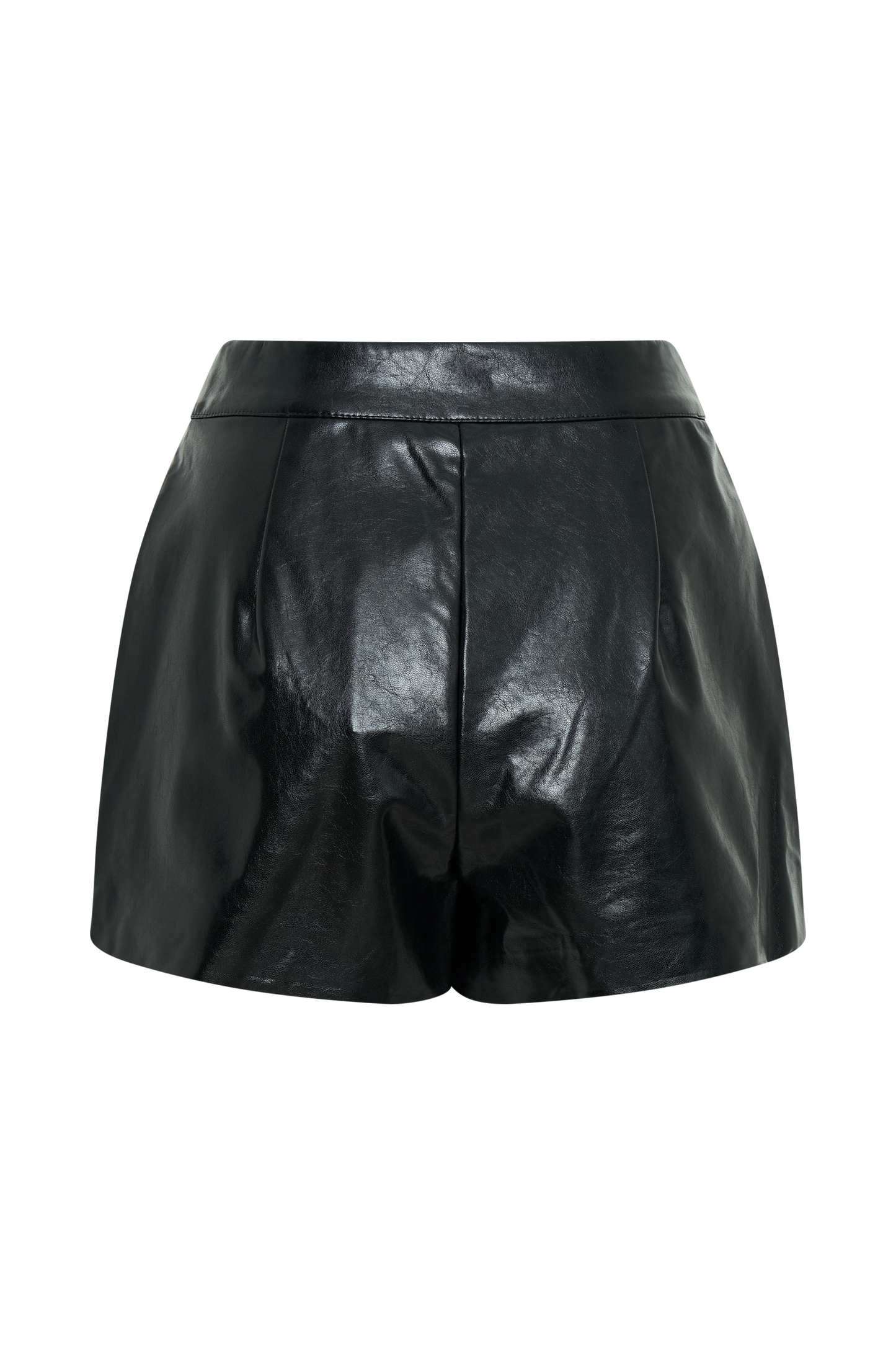 Shorts en simili cuir Arabelle - Noir