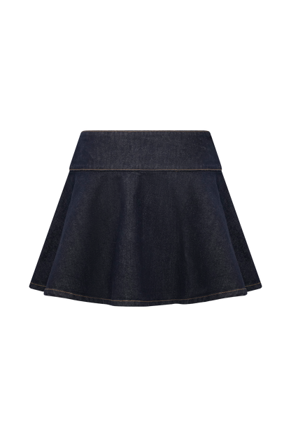 Jupe mini en jean Arista - Bleu indigo délavé