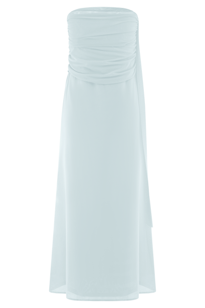 Jupe Maxi en Maille Arna - Bleu Clair