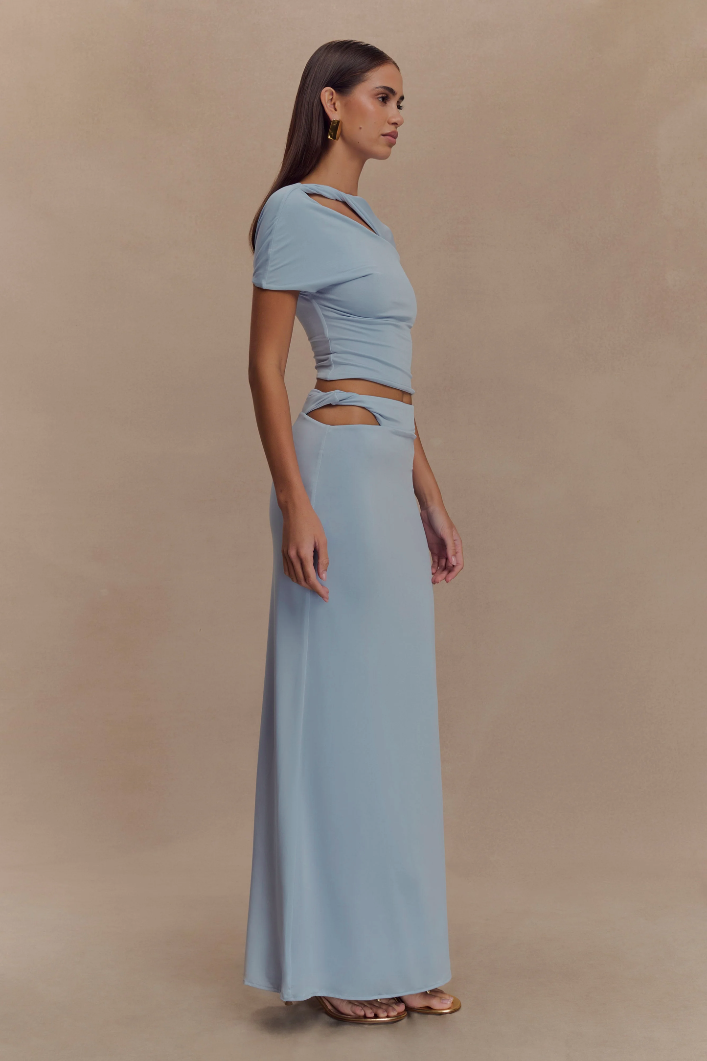 Haut de bain Slinky Twist de Haven - Bleu clair