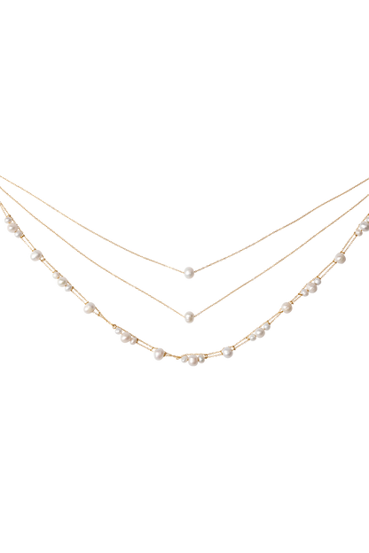 Collier perlé à plusieurs rangs Aryanne - Perle