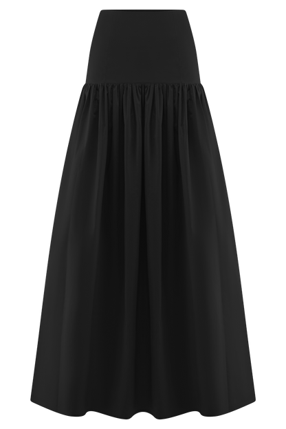 Jupe Maxi Automnale - Noire