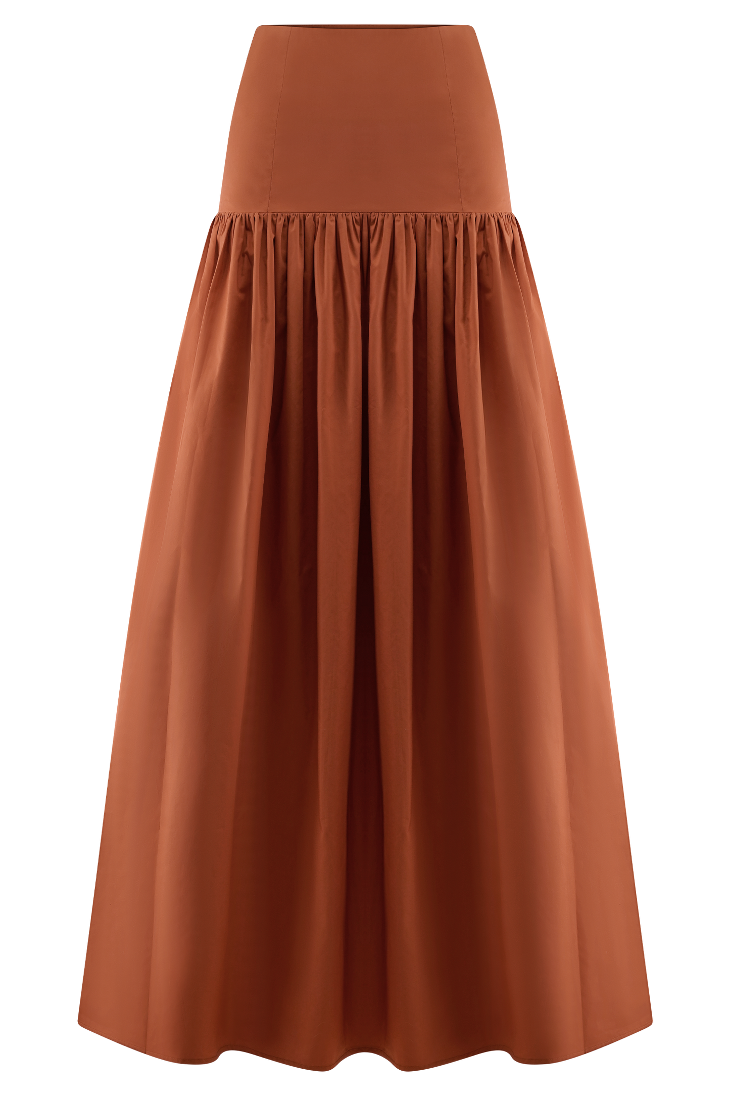 Jupe Maxi Automne - Orange Brûlé