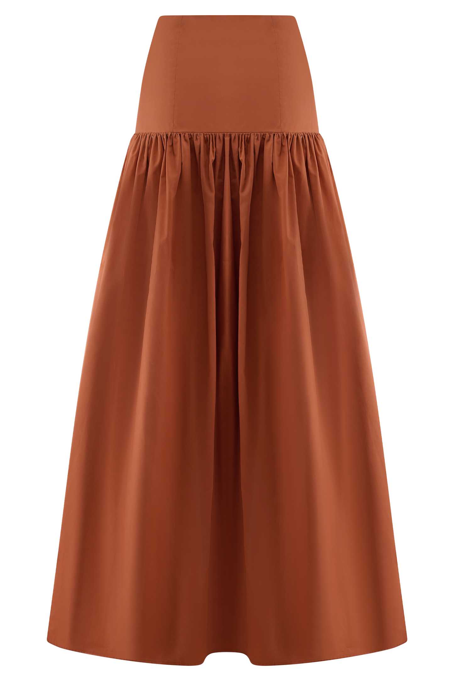 Jupe Maxi Automne - Orange Brûlé