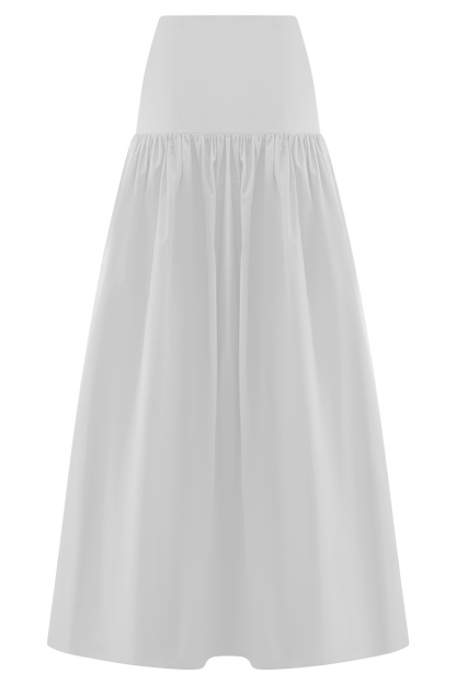 Jupe Maxi Automne - Blanche
