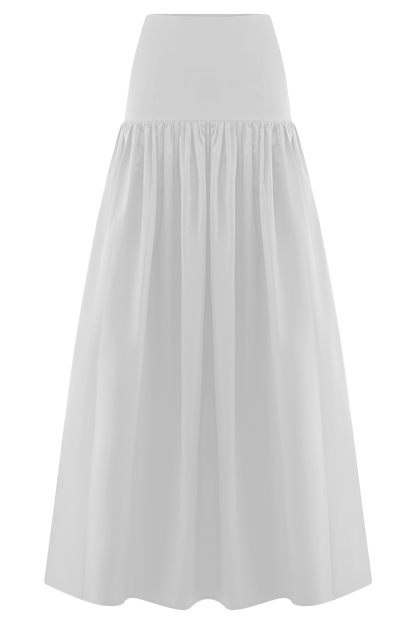 Jupe Maxi Automne - Blanche