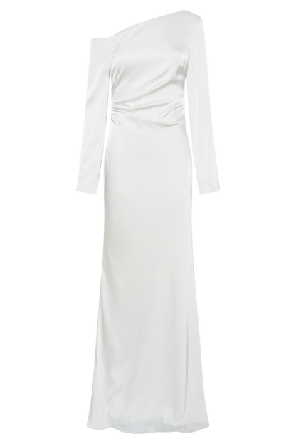 Robe Maxi à Manches Longues Avery - Ivoire