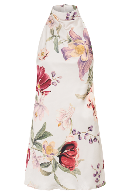 Mini-robe Lynelle à col montant - Imprimé Bella Rosa