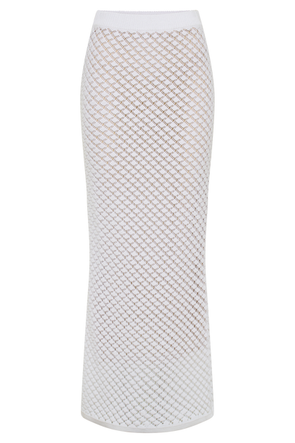 Jupe Maxi Tricot Guiliana - Ivoire