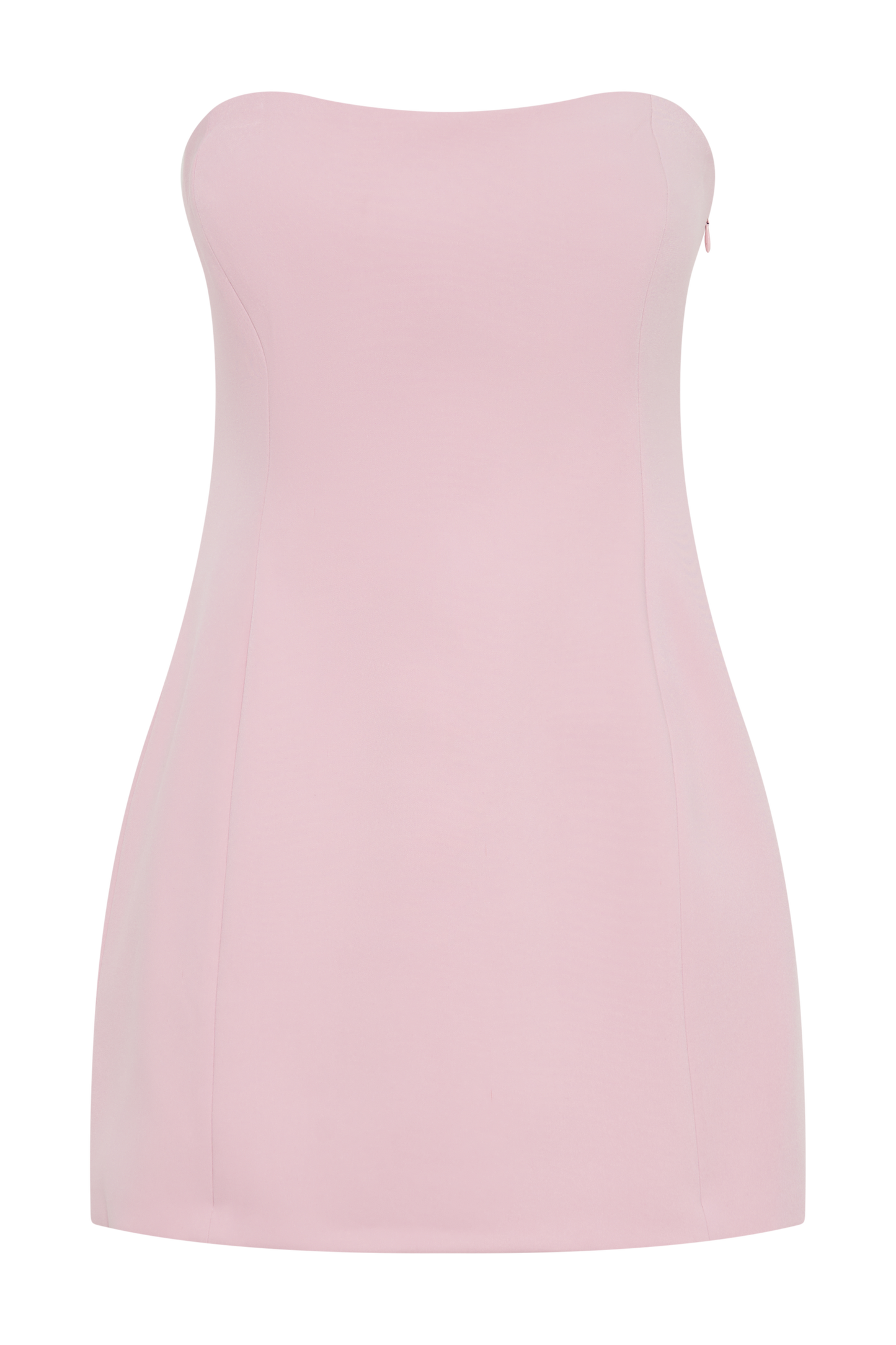 Mini-robe sans bretelles à nœud dans le dos Neeka - Rose