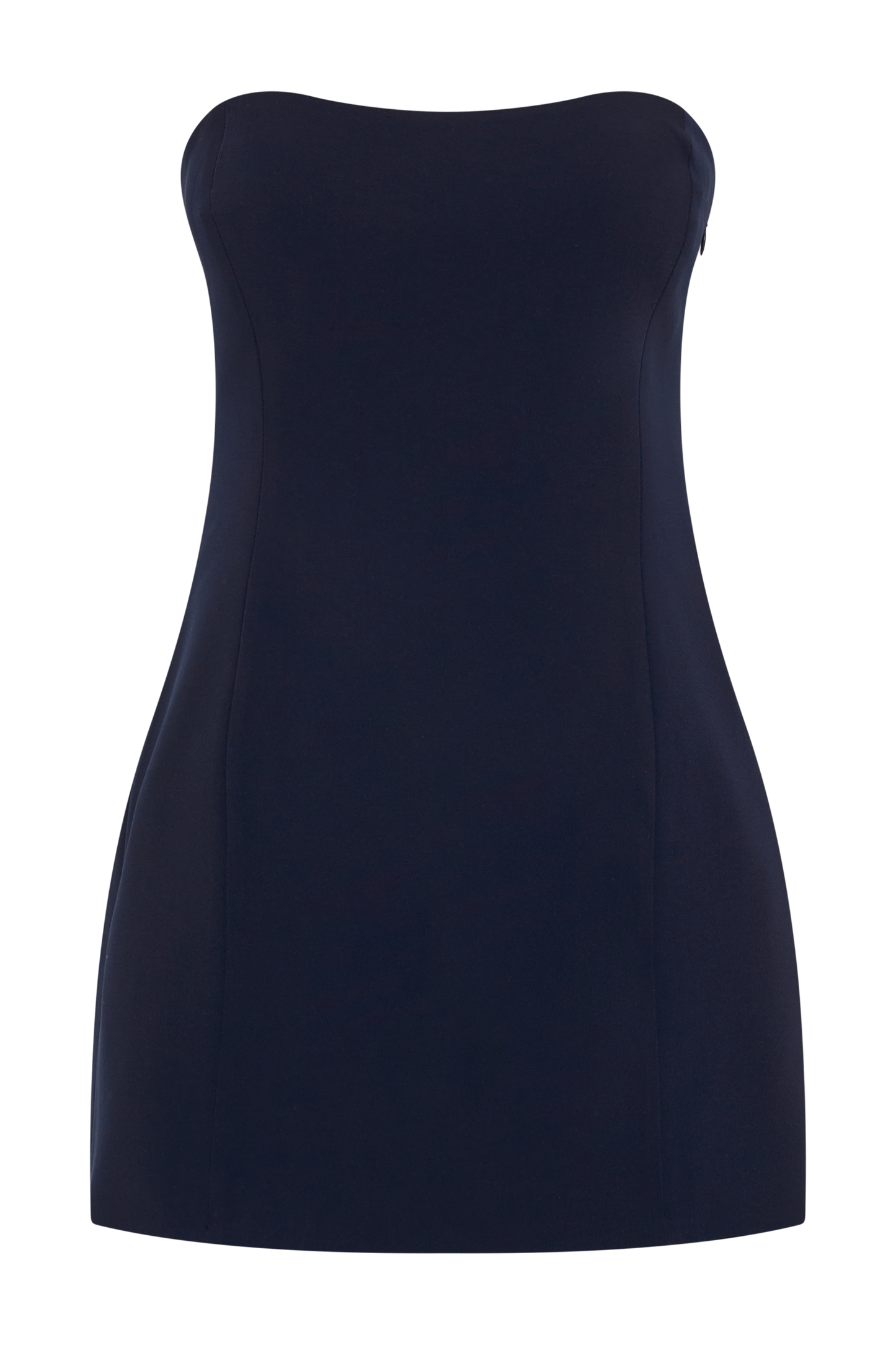 Mini-robe sans bretelles à nœud dans le dos Neeka - Bleu marine