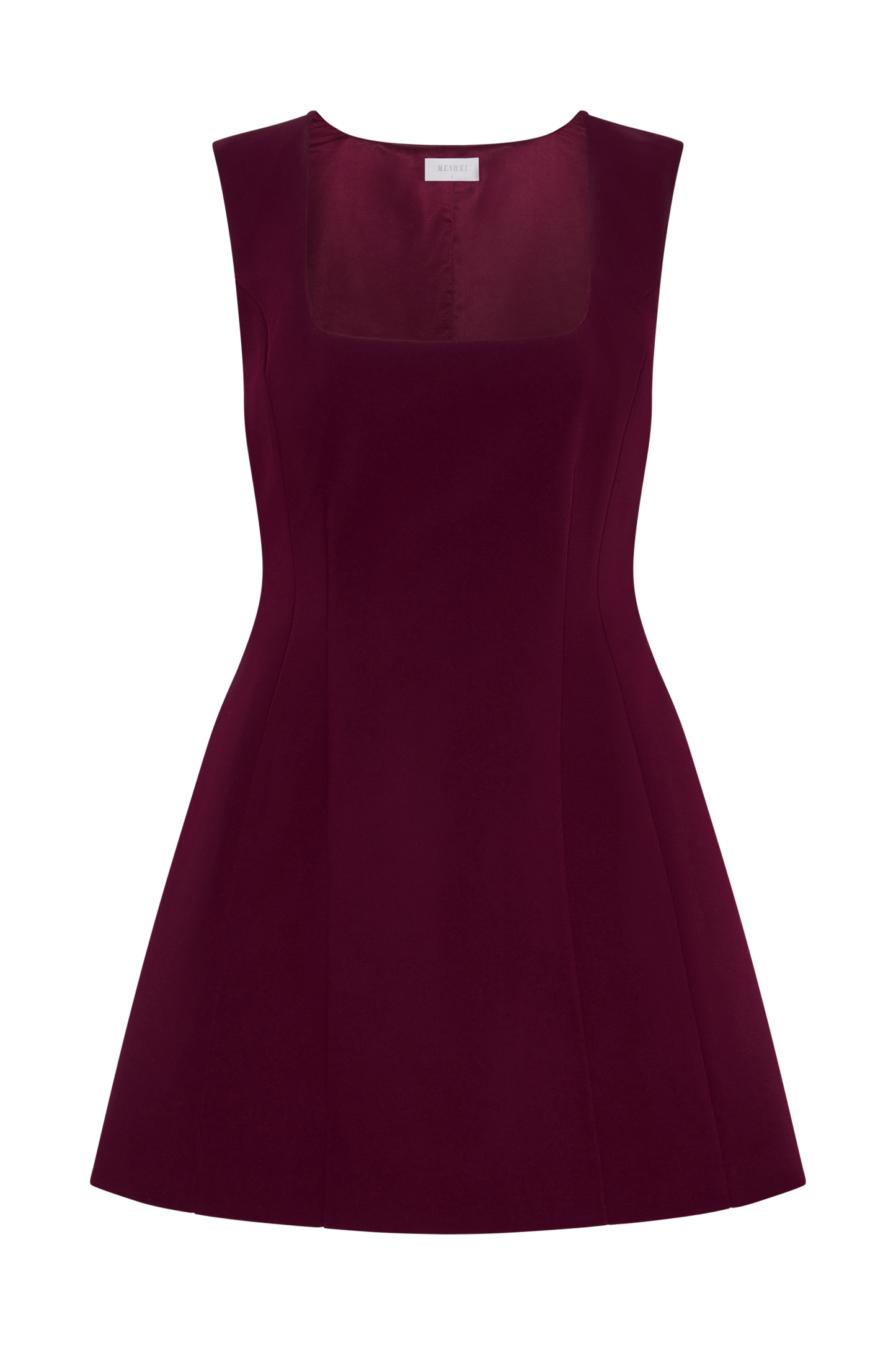 Mini-robe en crêpe Lysandre - Prune