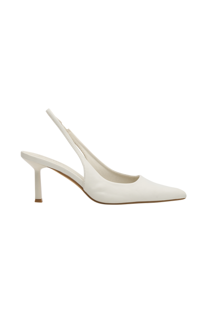 Dasha, talons compensés à bride arrière - Ivoire