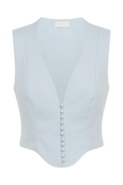Haut sans manches en coton Keely - Bleu ciel