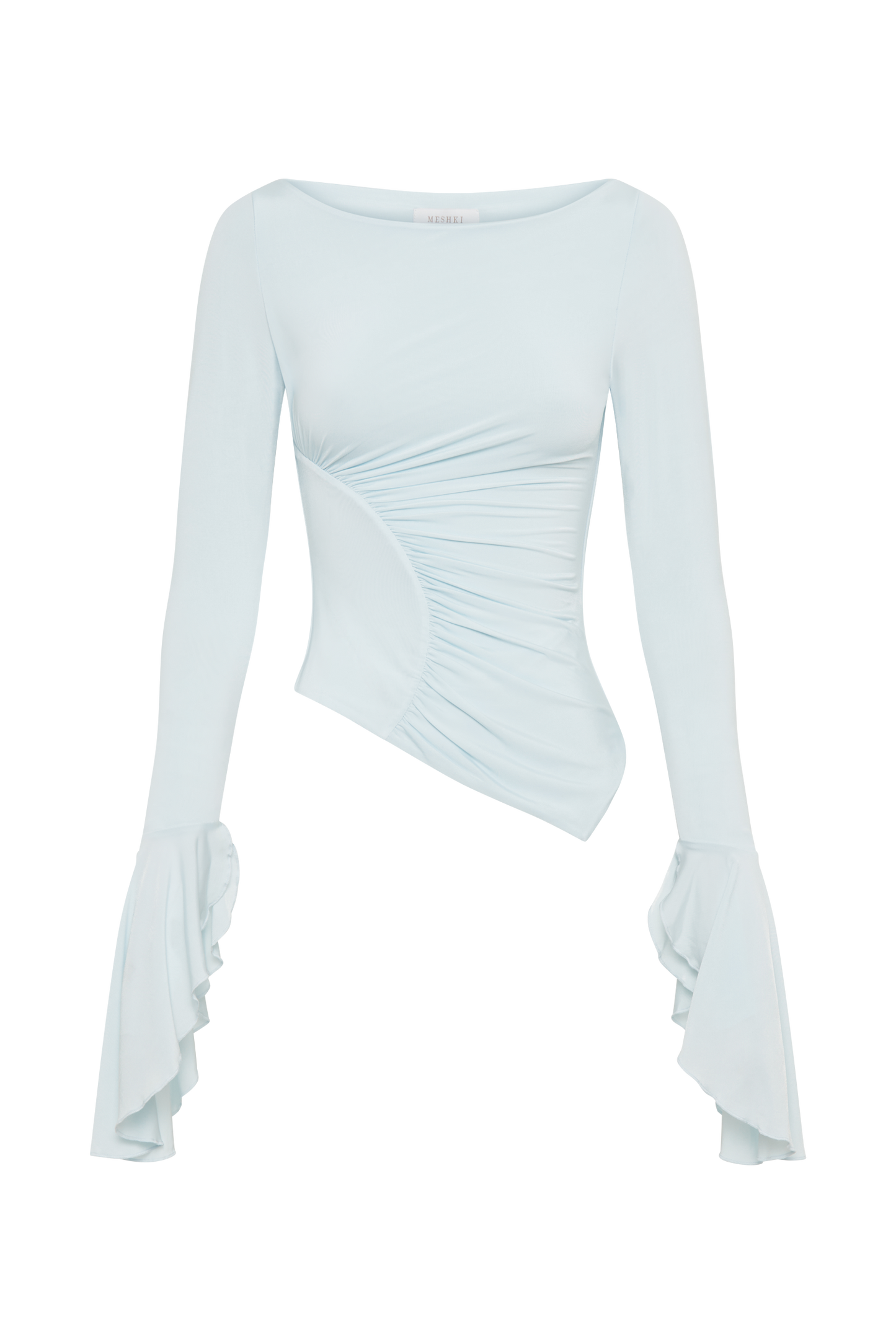 Top ample à manches cloche Stevie - Bleu ciel
